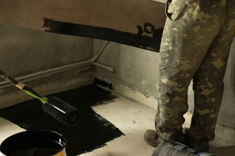 Basement waterproofing process