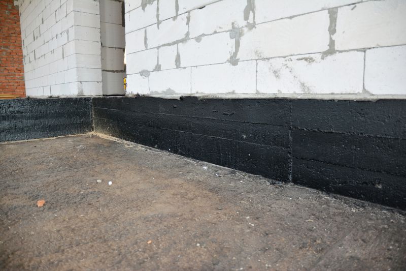 Exterior waterproofing application